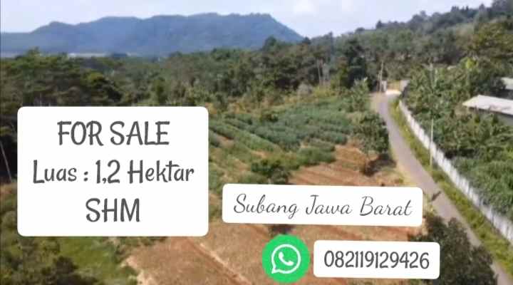 tanah datar view pegunungan jalan cagak subang