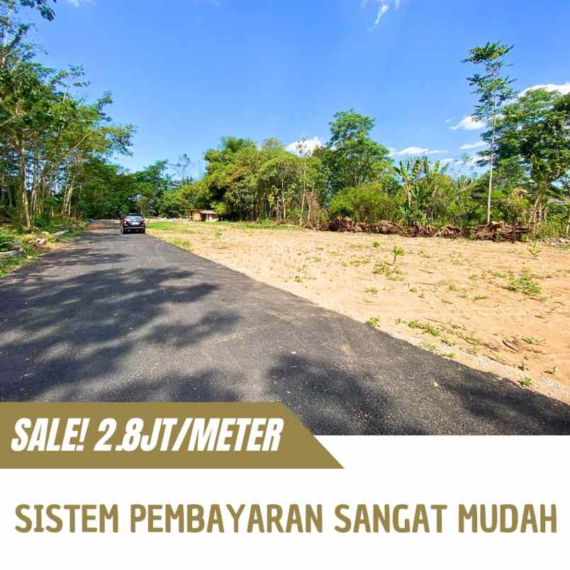 tanah kavling murah dekat jl raya tajem 2 8jt meter