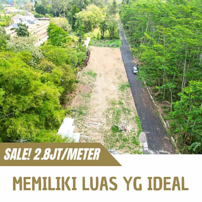 tanah kavling murah dekat jl raya tajem 2 8jt meter