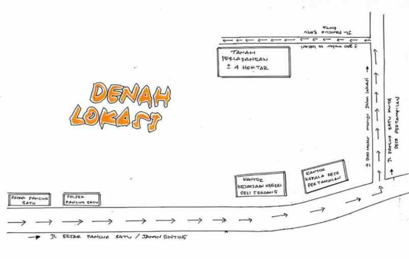 tanah ladang di pancur batu deli serdang