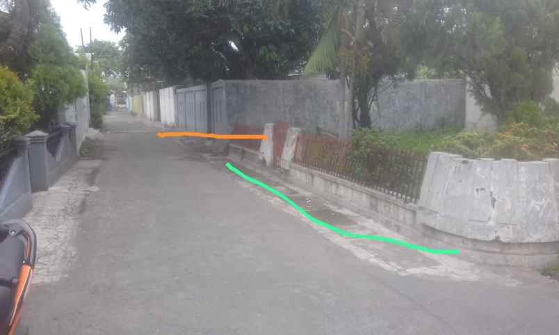 tanah padat sudah tembok keliling