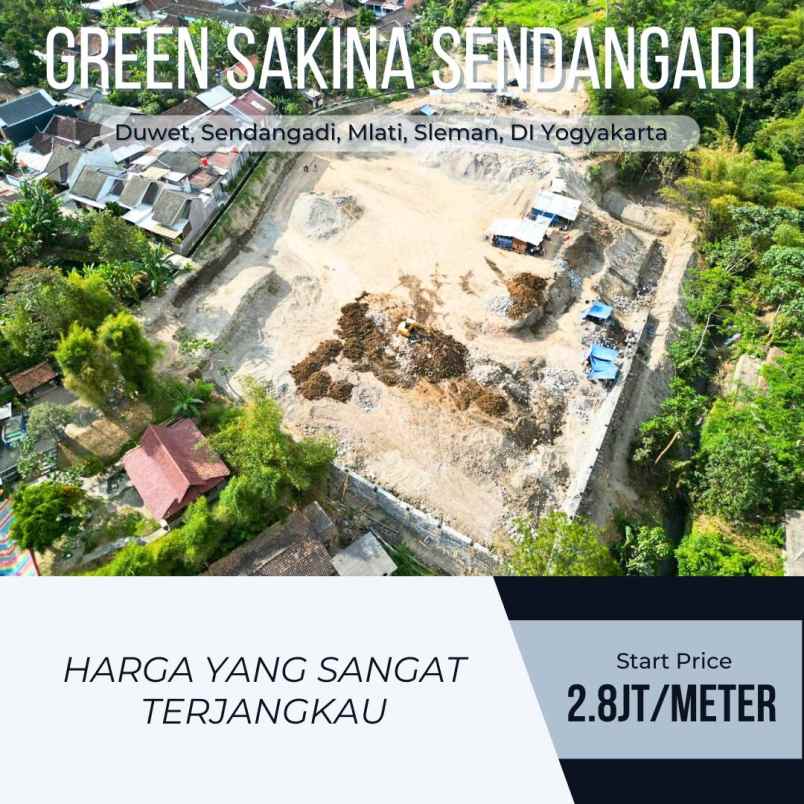 tanah pekarangan 2 8jt meter di jl magelang km 9