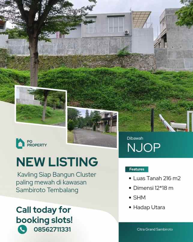 tanah siap bangun citra grand sambiroto