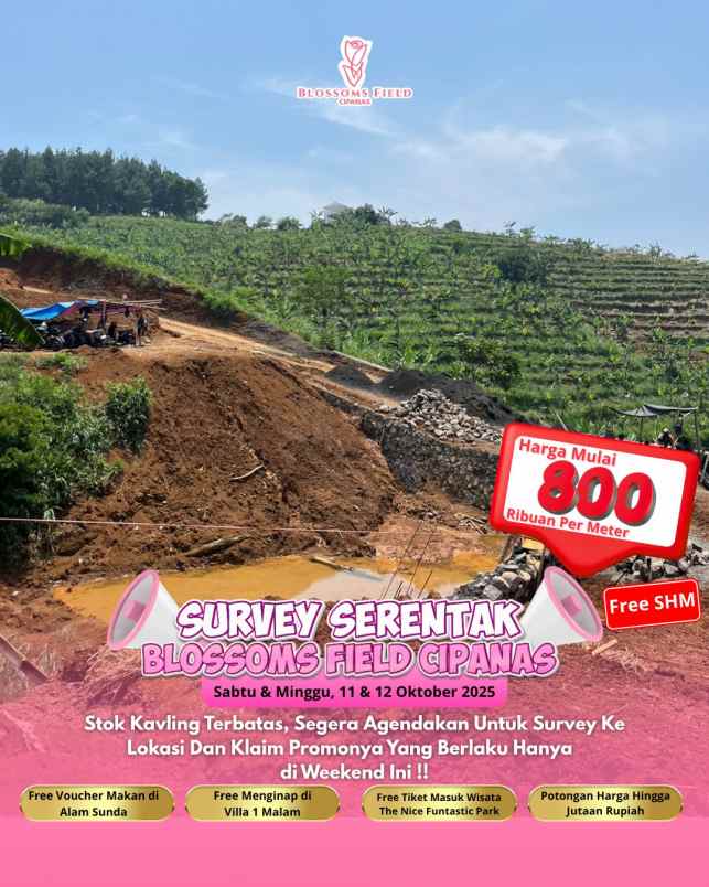 tanah undangan survey di sukaresmi cianjur