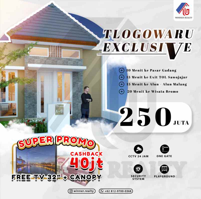 tlogowaru exclusive rumah banyak bonus