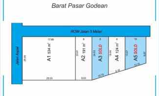 200 jutaan tanah godean dekat pintu exit tol sleman