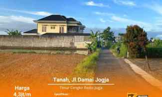 4 menit jl.Damai, Tanah SHM-P, Luas 100 an meter