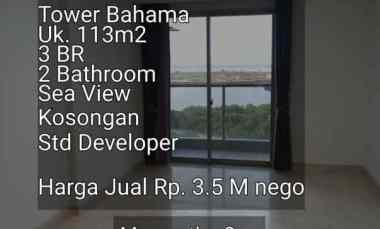 apartemen gold coast pik tower bahama sea view