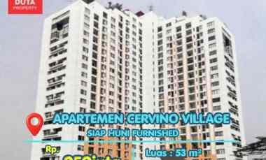 Dijual Apartemen Cervino Village Tebet 2BR Furnished Unit Siap Huni