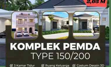 bangun rumah mewah komplek pemda pekanbaru riau