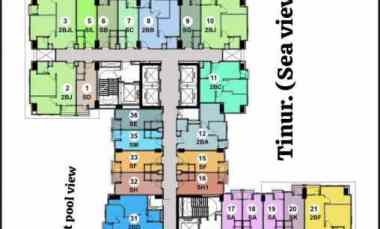 Bella Lantai 5, Pakuwon City, dekat Its, Eastcoast, Xin Zhong, Kenjeran