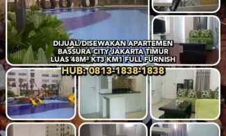 Dijual/disewakan Apartemen Bassura City Jakarta Timur. Luas 48m Kt3