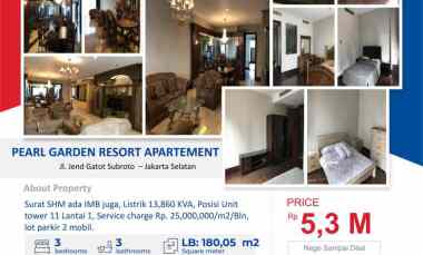 Dijual Pearl Garden Resort Apartement Karet Semanggi Jakarta Selatan