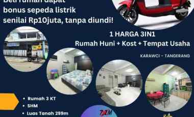 dijual cepat butuh uang banget rumah 3 in 1