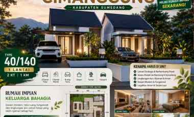 dijual cluster rumah baru sumedang shm