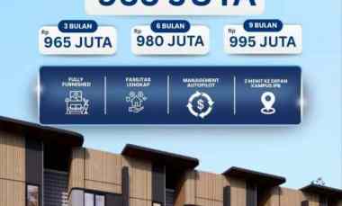 Investasi Rumah Kost hanya 2 menit dari Gerbang Kampus Ipb Bogor