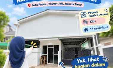 Dijual Rumah Kost Bonus Kios di Batu Ampar Kramatjati Jakarta Timur
