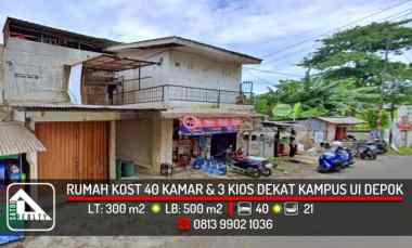 Rumah Kost 40 Kamar dan 3 Kios dekat UI di Beji Timur Depok