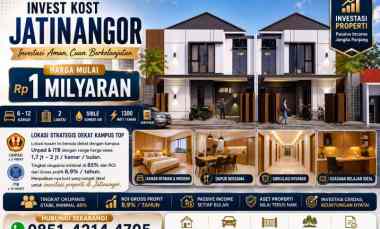 Dijual Kost Investasi Terbaik di Jatinangor, Full Furnish