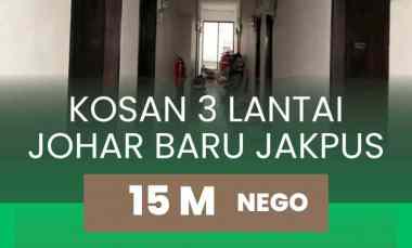 Rumah Kost Jakarta Pusat Jakpus Johar Baru 3 Lantai Full Penghuni