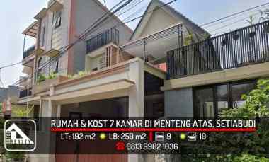 Rumah dan Kost 7 Kamar di Menteng Atas, Setiabudi, Jakarta Selatan