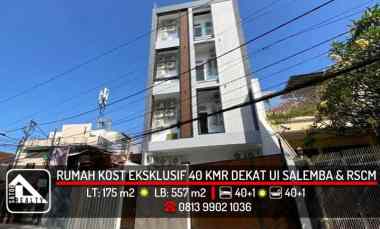 Rumah Kost Baru 40 Kamar dekat UI Salemba RSCM jl. Paseban