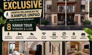 Dijual Kost Eksklusif One Gate Akses Mobil Selangkah Kampus Unpad