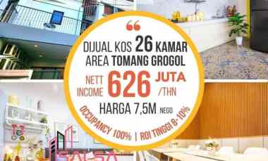 Jual Cepat Murah Kost 26 Terisi Full Tomang Jakarta Barat