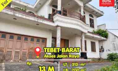 Dijual Cepat Rumah Tebet Barat Lokasi Strategis Akses Jalan Raya BU