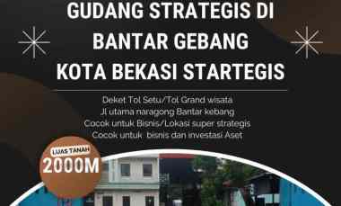 Gudang di Bantar Gebang Kota Bekasi Startegis Siap Pakai