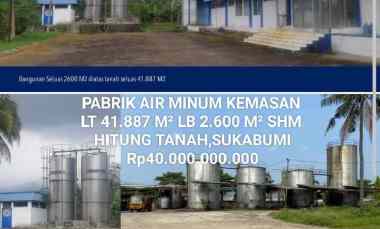 Pabrik Air Minum Kemasan Lt 41.887 M Lb 2.600 M Shm Hitung Tanah