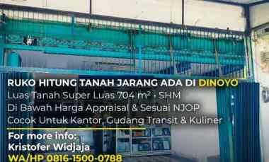 dijual ruko gudang kantor dinoyo