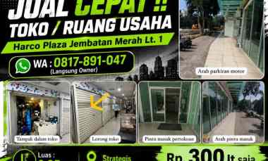 dijual ruko gudang kantor harco plaza jembatan merah