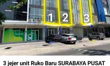 Dijual Jejer 3 Ruko Surabaya Pusat Kota - Jalan Prapanca - Baru Modern