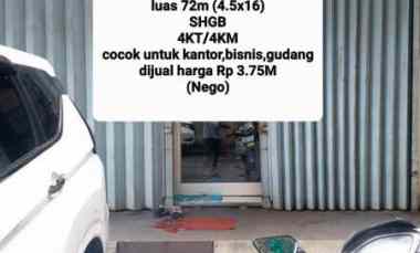 dijual ruko gudang kantor jalan raya mangga besar