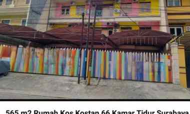 Dijual 565 m2 Rumah Kos Tenggilis Mejoyo Ubaya Surabaya - 66 Kamar Tid