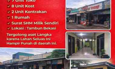 Rumah Toko Luas 500 M Pinggir Jalan Utama, SHM Bisa TT Bekasi Tambu