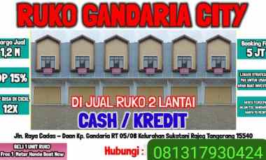 Ruko Gandaria City Strategis di Pinggir Jalan Raya Rajeg Tangerang