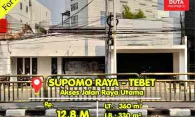 dijual ruko gudang kantor jl supomo raya tebet