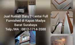 Rumah Dijual Kapas Madya Surabaya 2 Lantai Baru Full Furnished