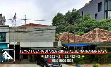 Tempat Usaha di Area Komersial jl. Matraman Raya, Matraman
