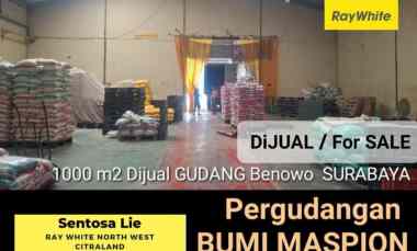 Dijual 1000 m2 Gudang Surabaya - Pergudangan Bumi Maspion Romokalisari