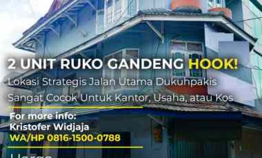 Dijual 2 Unit Ruko Hook Permata Hijau Dukuh Pakis Surabaya SHM