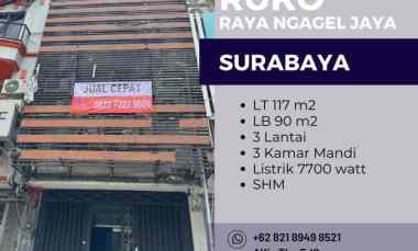 dijual ruko gudang kantor raya ngagel jaya