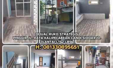 Dijual Ruko Strategis Pinggir Jalan Raya Kalipecabean Candi Sidoarjo
