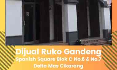 dijual ruko gudang kantor ruko spanish square blok c