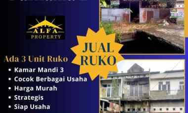 Dijual Ruko Plus Tanah Luas Jalan Utama Purnama Pontianak