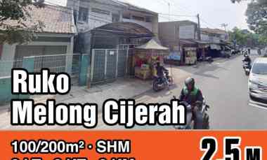 dijual ruko strategis 2 lantai di melong cijerah