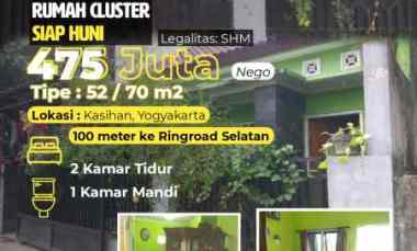 Rumah Minimalis dalam Cluster 100 meter ke Ringroad Jogja