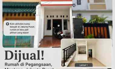dijual rumah 2 lantai rooftop di menteng jakarta pusat